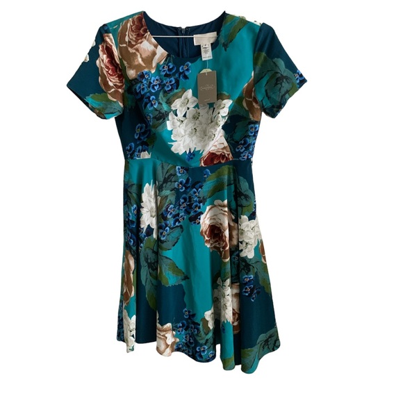 Anthropologie Corey Lynn Calter Blue Paeonia Dress - Picture 5 of 7